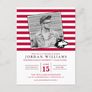 Postal De Anuncios Northern Illinois Huskies Graduación