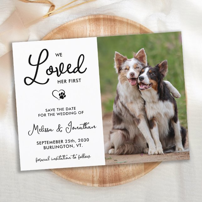 Postal De Anuncios Nos encantó su primer Mascota de fotografía Person (Subido por el creador)