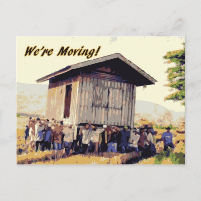 Postal De Anuncios ¡Nos estamos mudando! (Anverso)