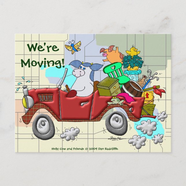 Postal De Anuncios ¡Nos estamos mudando! (Anverso)