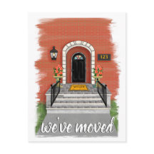 Nos hemos movido | Elegante dibujo de la casa de l