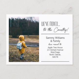 Postal De Anuncios Nos hemos movido... Foto moderna de la nueva direc