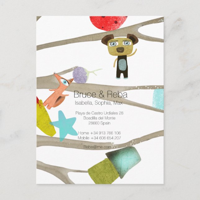 Postal De Anuncios Nos hemos mudado a España (Anverso)