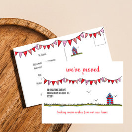 Postal De Anuncios Nos hemos mudado a la Casa de Playa Cute Personali