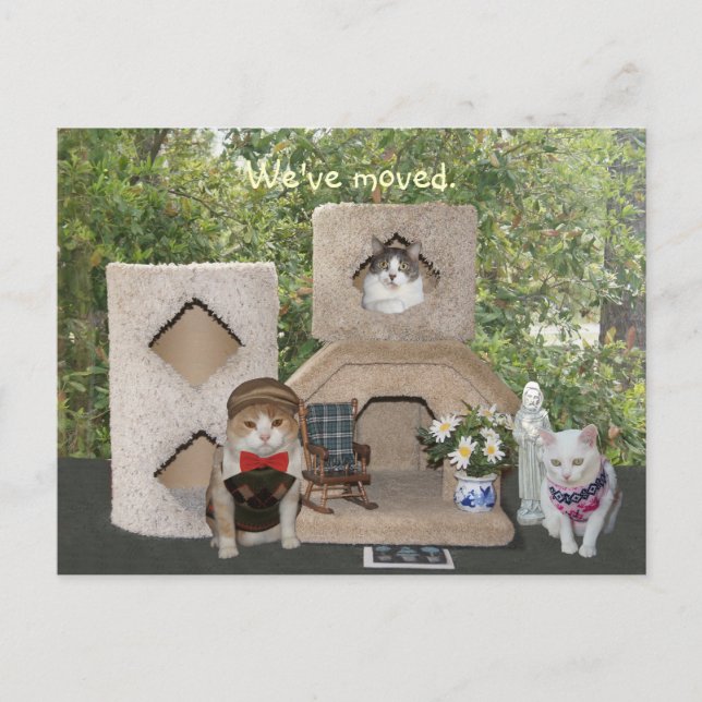 Postal De Anuncios Nos hemos mudado a una casa más grande (Anverso)