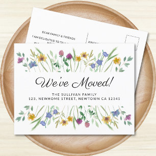 Postal De Anuncios Nos hemos mudado a Wildflower Moving