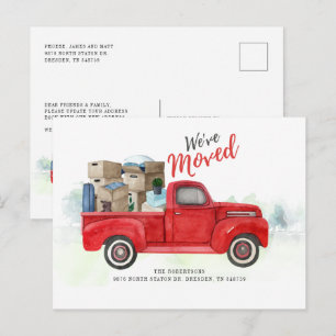 Postal De Anuncios Nos hemos mudado Aviso de cambio de dirección de m