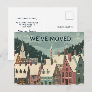 Postal De Anuncios Nos hemos mudado Casa de invierno caprichosa Cambi