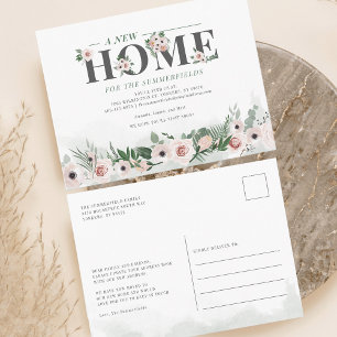 Postal De Anuncios Nos hemos mudado con elegancia