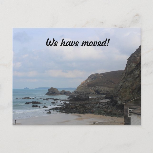 Postal De Anuncios ¡Nos hemos mudado! Cornwall, St Agnes (Anverso)