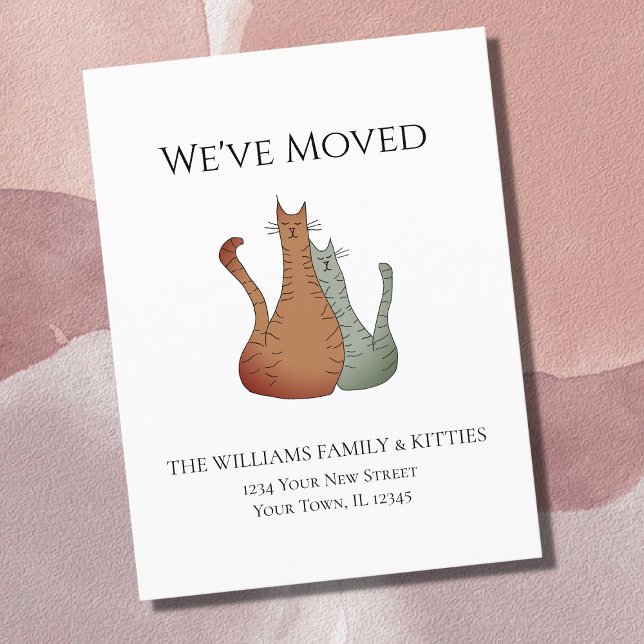 Postal De Anuncios Nos hemos mudado de gatos aburridos (Subido por el creador)