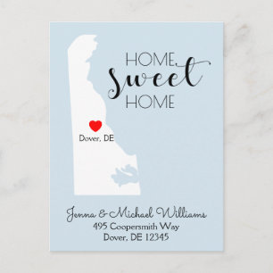 Postal De Anuncios Nos hemos mudado   Delaware Home Sweet