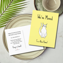 Nos hemos mudado Gato guiñando adorable Nuevo Hoga