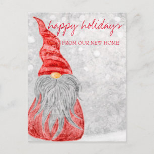 Postal De Anuncios Nos hemos mudado, Gnome de Navidad
