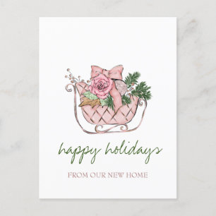 Postal De Anuncios Nos Hemos Mudado, Moda Rosa Sleigh