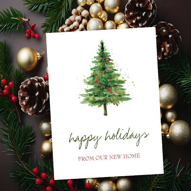 Postal De Anuncios Nos hemos mudado, Navidad Árbol de Fiesta (Subido por el creador)
