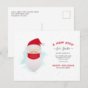 Postal De Anuncios Nos hemos mudado Nuevo stop para Santa Navidad en 