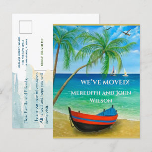 Postal De Anuncios Nos hemos mudado Presupuesto Playa Ocean Palms en 