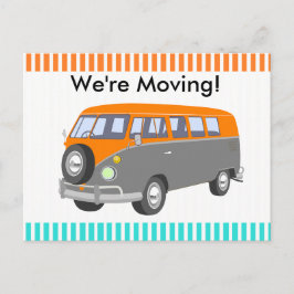 Postal De Anuncios Nos movemos, retro van Post Card