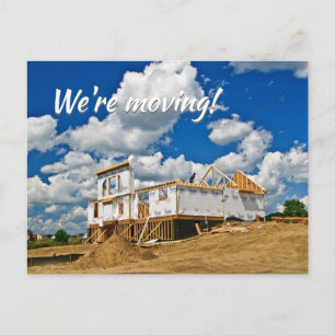 Postal De Anuncios ¡Nos mudamos a una nueva casa! Familia o Negocio