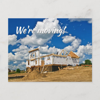 Postal De Anuncios ¡Nos mudamos a una nueva casa! Familia o Negocio
