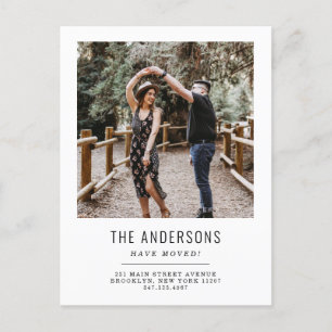 Postal De Anuncios Nos Mudamos Simplemente Cambio de Dirección Foto M