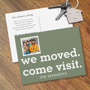 Postal De Anuncios Nos Mudamos Ven a Visitar Foto Nueva Casa Verde Sa