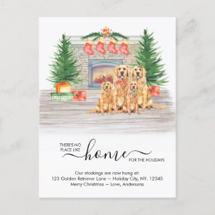 Postal De Anuncios Novedades en casa Golden Retriever Dog Moving