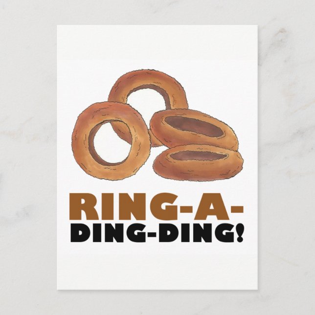 Postal De Anuncios Novia Ding-Dong Compromiso Despedida de Soltera (Anverso)