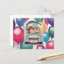 POSTAL DE ANUNCIOS NOVIA Y NOVIO