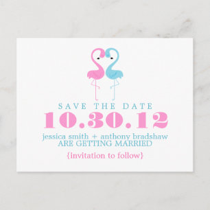 Postal De Anuncios Novios Flamencos Boda Save the Date
