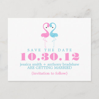 Postal De Anuncios Novios Flamencos Boda Save the Date
