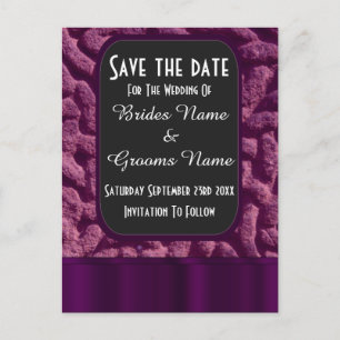 Postal De Anuncios Nudo celta morado guardar la fecha