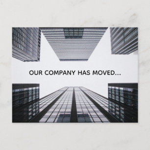 Postal De Anuncios Nuestra Compañía Ha Movido El Cambio De Dirección 