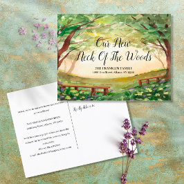 Postal De Anuncios Nuestro Nuevo Barrio Nueva Dirección Mudanza