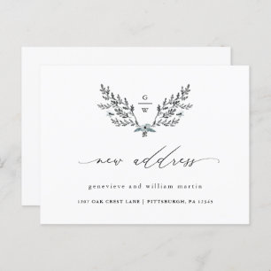 Postal De Anuncios Nueva caligrafía de dirección Cambio de dirección