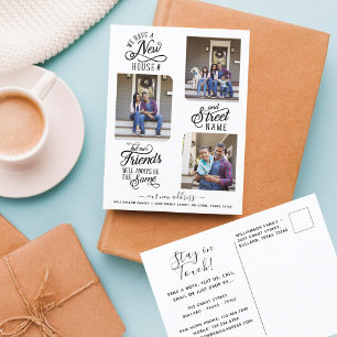 Postal De Anuncios Nueva Cambio de Dirección Nos Mudamos Foto Mudanza