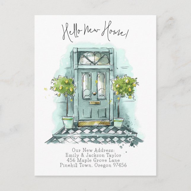 Postal De Anuncios Nueva Casa - Dirección Moderna Nueva Puerta Acuare (Anverso)