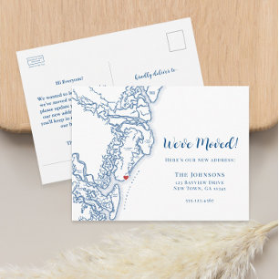 Postal De Anuncios Nueva Casa Golden Isles de Georgia Mapa Mudanza