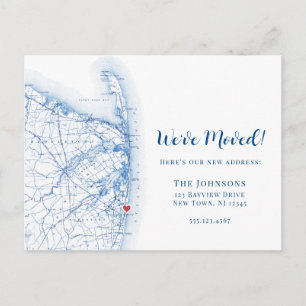 Postal De Anuncios Nueva Casa Long Branch Nueva Jersey Mapa Mudanza