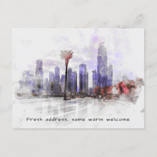 Postal De Anuncios Nueva Casa - Nueva Dirección Ciudad Moderna