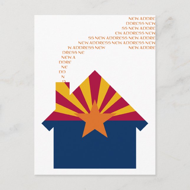 Postal De Anuncios nueva dirección de arizona (Anverso)