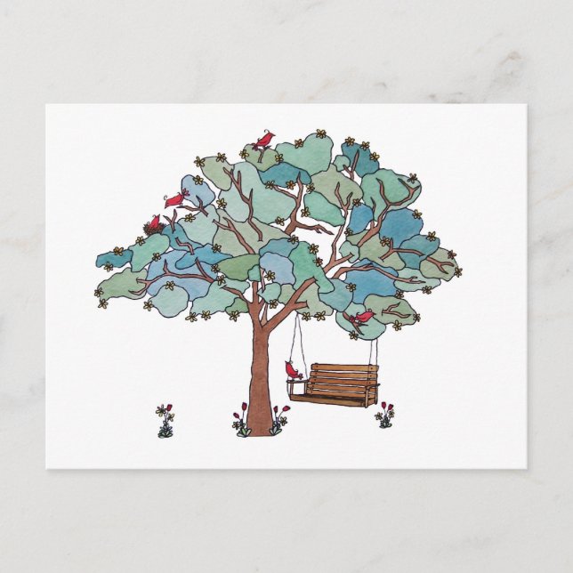 Postal De Anuncios Nueva dirección de movimiento de giro de país (Anverso)