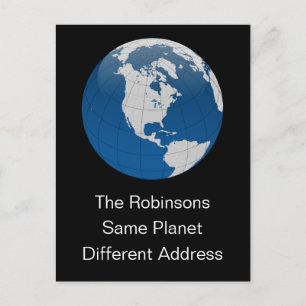 Postal De Anuncios Nueva dirección del mismo planeta