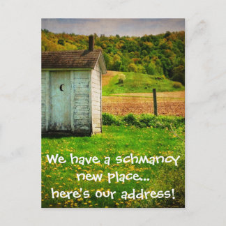 Postal De Anuncios Nueva dirección divertida que hemos movido