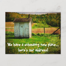 Postal De Anuncios Nueva dirección divertida que hemos movido