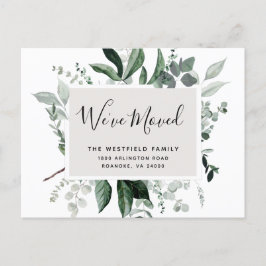 Postal De Anuncios Nueva dirección Ecología Verde Eucalipto Movimient