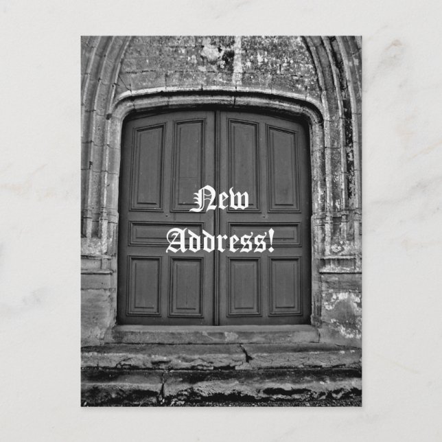 Postal De Anuncios Nueva dirección gótica (Anverso)