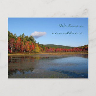 Postal De Anuncios Nueva dirección Otoño