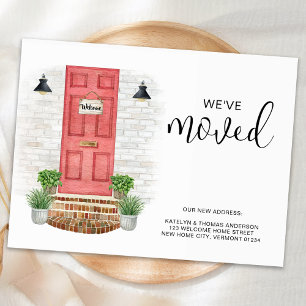 Postal De Anuncios Nueva dirección que hemos movido la puerta delante